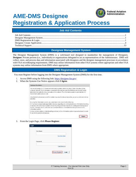 faa designee registration website.